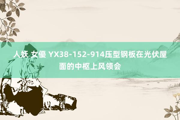 人妖 女優 YX38-152-914压型钢板在光伏屋面的中枢上风领会