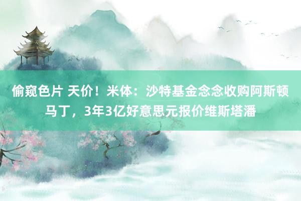 偷窥色片 天价！米体：沙特基金念念收购阿斯顿马丁，3年3亿好意思元报价维斯塔潘