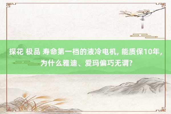 探花 极品 寿命第一档的液冷电机, 能质保10年, 为什么雅迪、爱玛偏巧无谓?