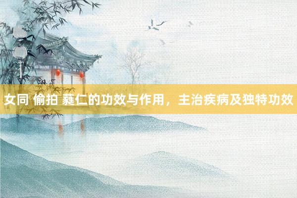 女同 偷拍 蕤仁的功效与作用，主治疾病及独特功效